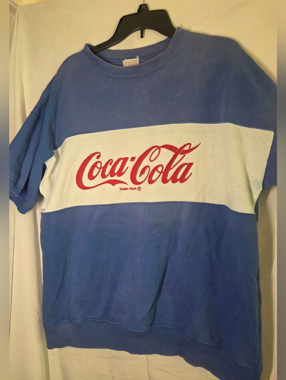 Vintage Coca-Cola Short Sleeve Sweatshirt Mens Large